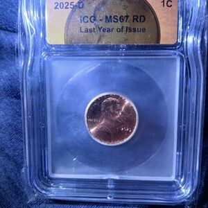 MS67 RD Last Year of Issue Coin